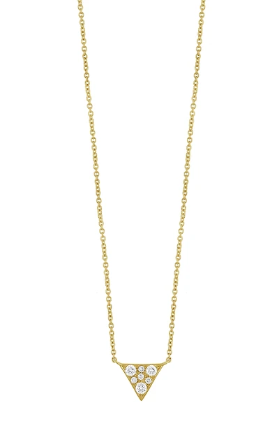 Icon Diamond Triangle Pendant Necklace - 0.11ct.