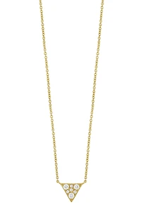 Icon Diamond Triangle Pendant Necklace - 0.11ct.