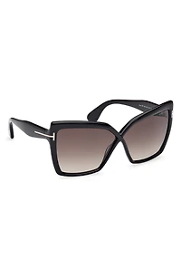 Fiore 63mm Oversize Gradient Butterfly Sunglasses