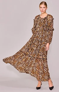 Front Tie Long Sleeve Dress