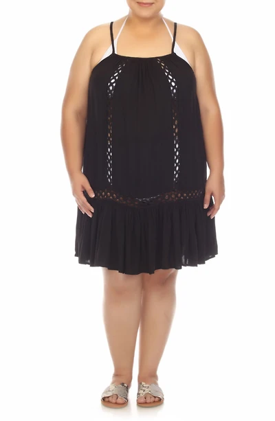 Crochet Inset Cover-Up Dress