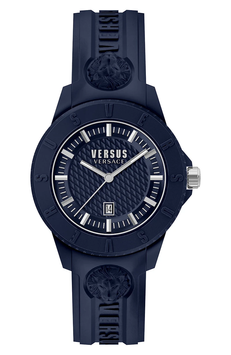 Versace Men's Tokyo R Silicone Strap Watch, 43mm x 10.5mm