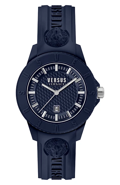 Versace Men's Tokyo R Silicone Strap Watch, 43mm x 10.5mm
