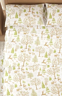 Animal Lodge Cotton Flannel Sheet Set