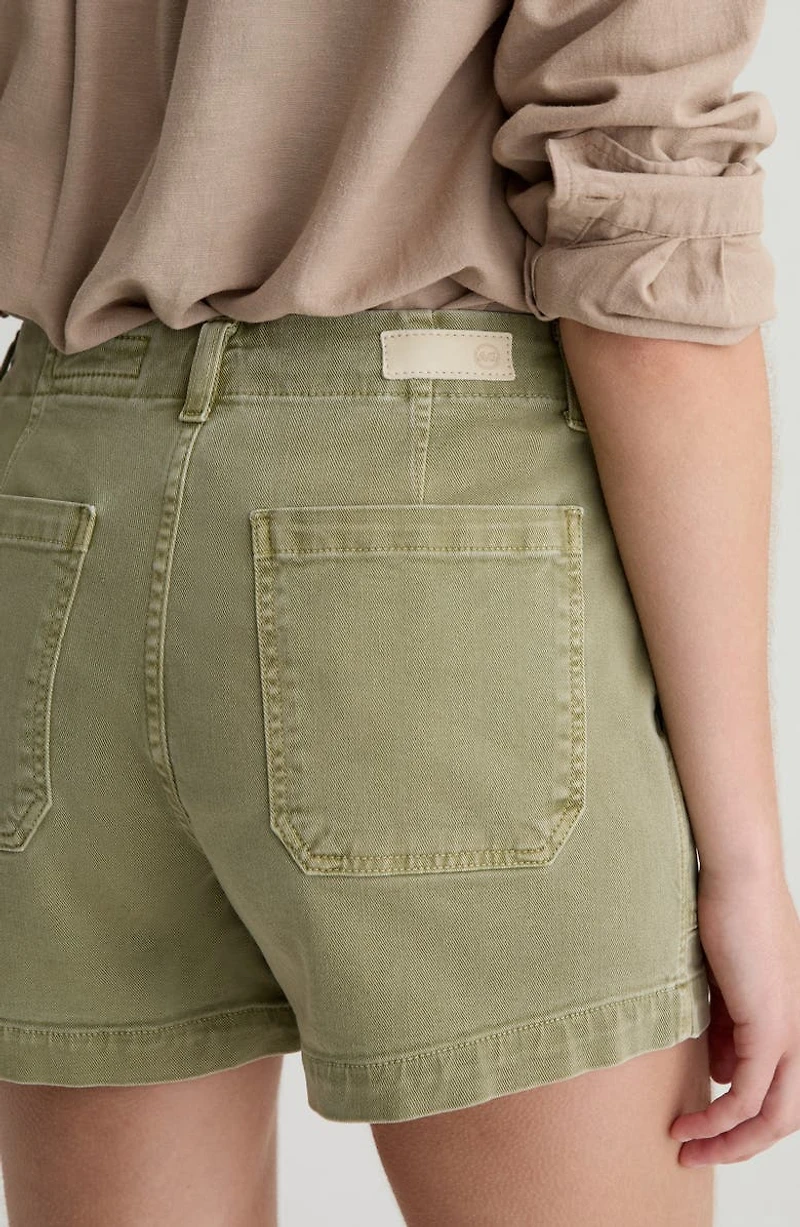 Analeigh Patch Pocket Denim Shorts