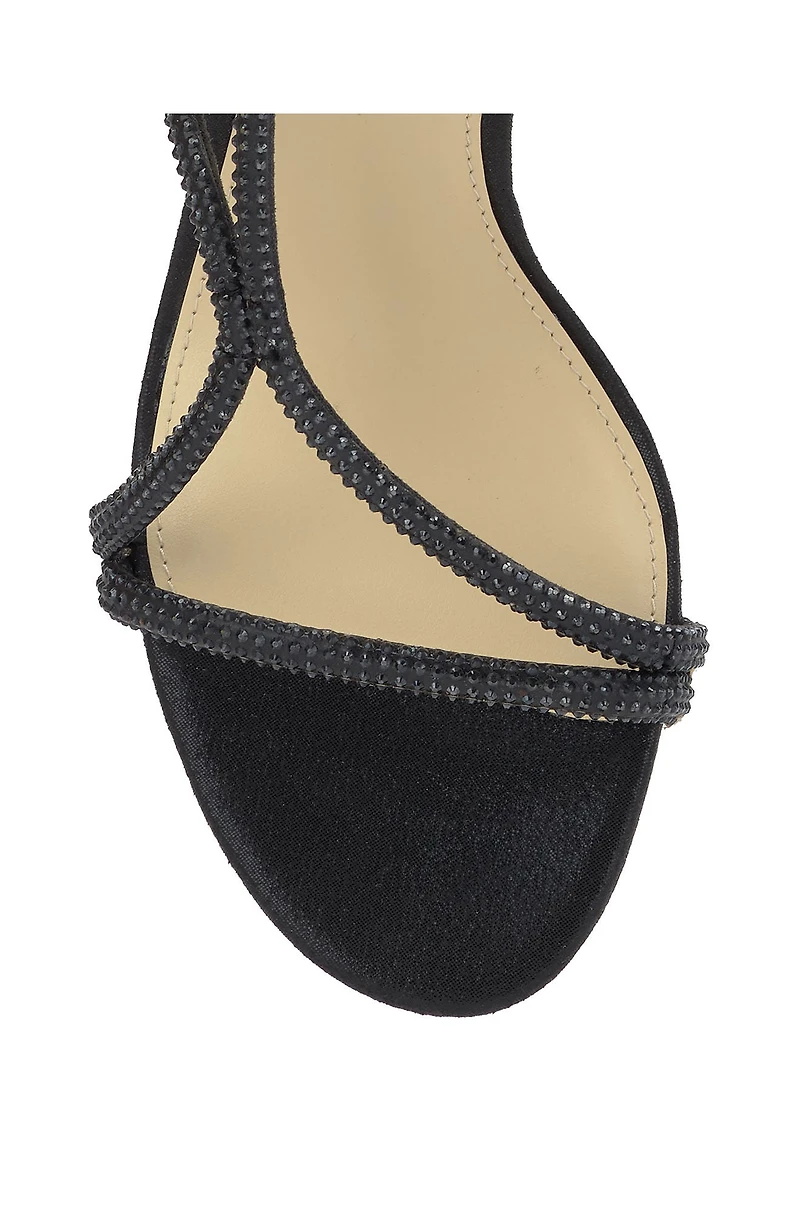Shiny Ankle Strap Sandal