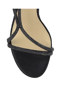 Shiny Ankle Strap Sandal