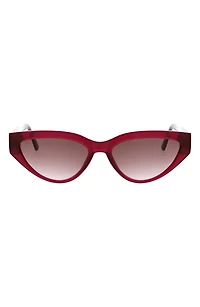 56mm Slim Modern Cat Eye Sunglasses