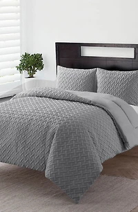 Nina Embossed Comforter Set - Full/Queen