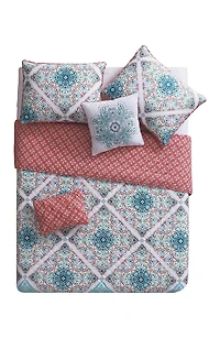 Windsor Reversible Medallion Quilt Set - King