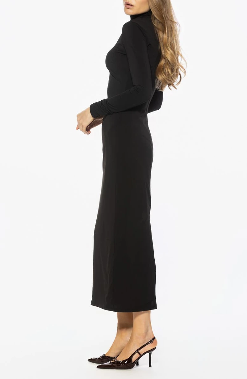 Veda Long Sleeve Mock Neck Dress