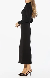 Veda Long Sleeve Mock Neck Dress