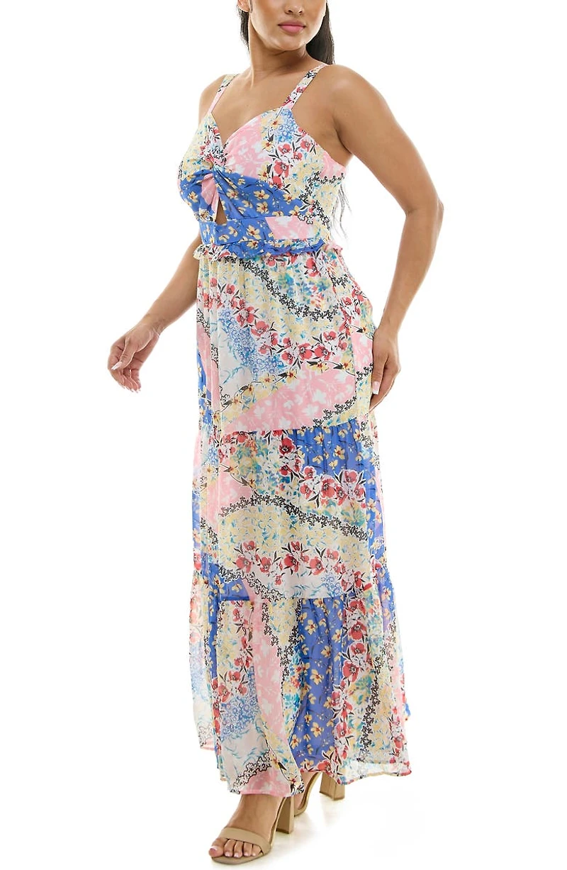 Twist Front Maxi Dress