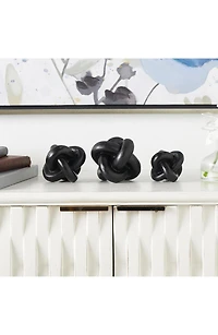 Set of 3 Modern Knot Sculptures