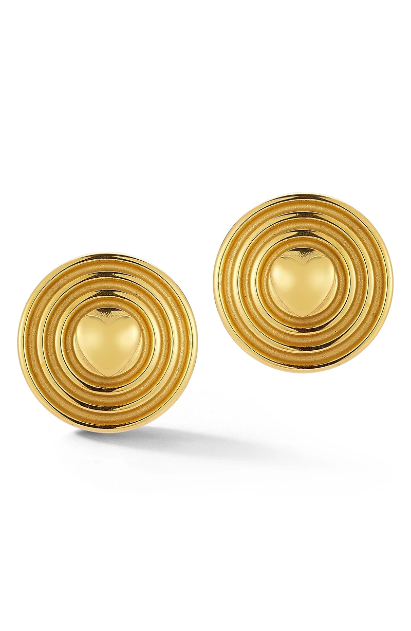Heart Stud Earrings