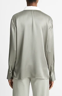 Silk Satin Rugby Shirt