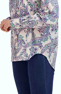 Paisley Print Cotton Blouse