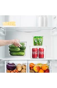 Clear Lidded 3-Piece Bin Set