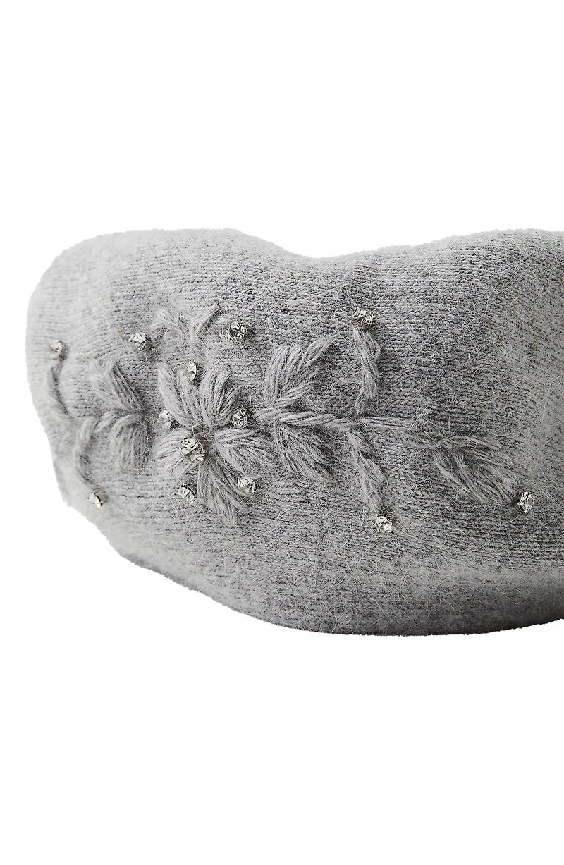 Faux Pearl Embellished Beret