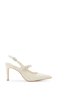 Kieran Pearl Buckle Slingback Pump