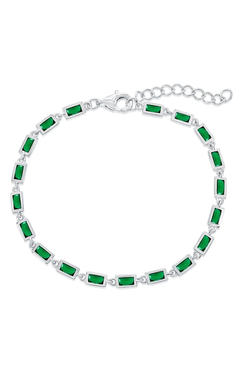 Bezel Cubic Zirconia Bracelet