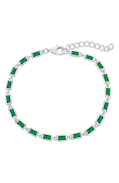 Bezel Cubic Zirconia Bracelet