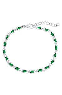 Bezel Cubic Zirconia Bracelet