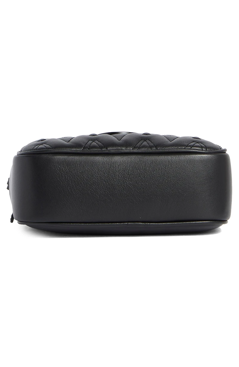 Mia VLOGO Quilted Leather Shoulder Bag