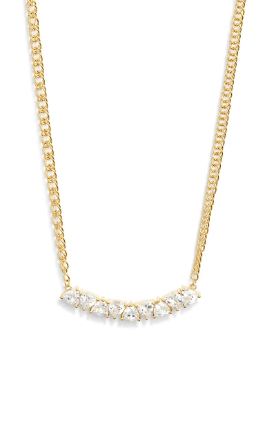 Nested Cubic Zirconia Bar Necklace
