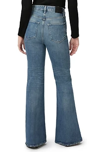 Charlie Ripped Super High Waist Flare Jeans