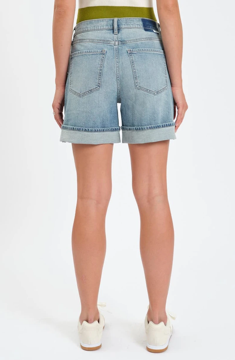 Easy Rider High Waist Relaxed Denim Shorts