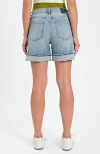 Easy Rider High Waist Relaxed Denim Shorts