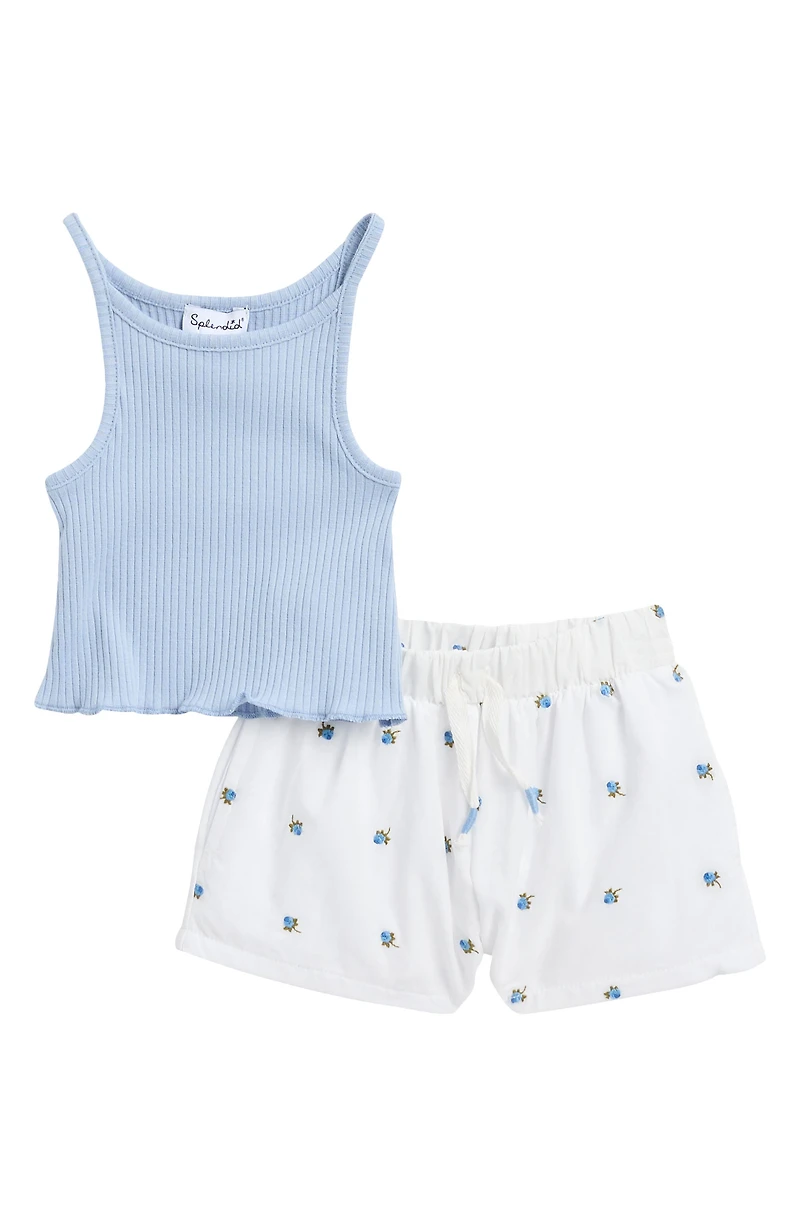 Fresh Floral Tank & Shorts Set