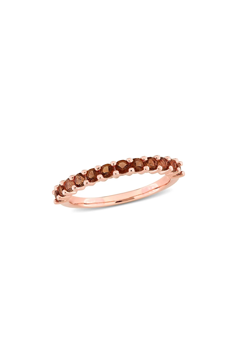Smoky Quartz Anniversary Ring