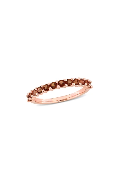 Smoky Quartz Anniversary Ring