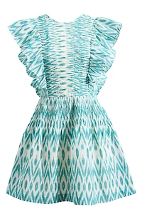 Azalea Ikat Ruffle Minidress