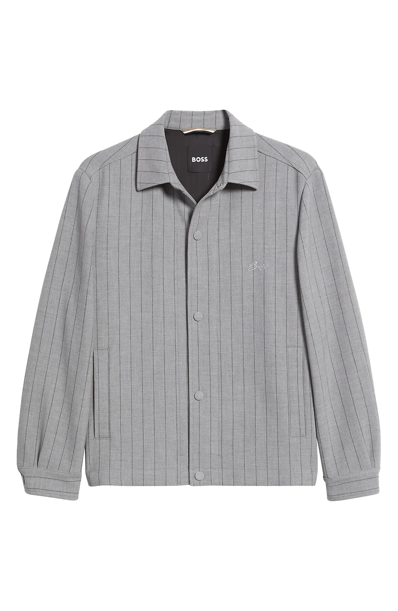 Carper Pinstripe Coach's Jacket