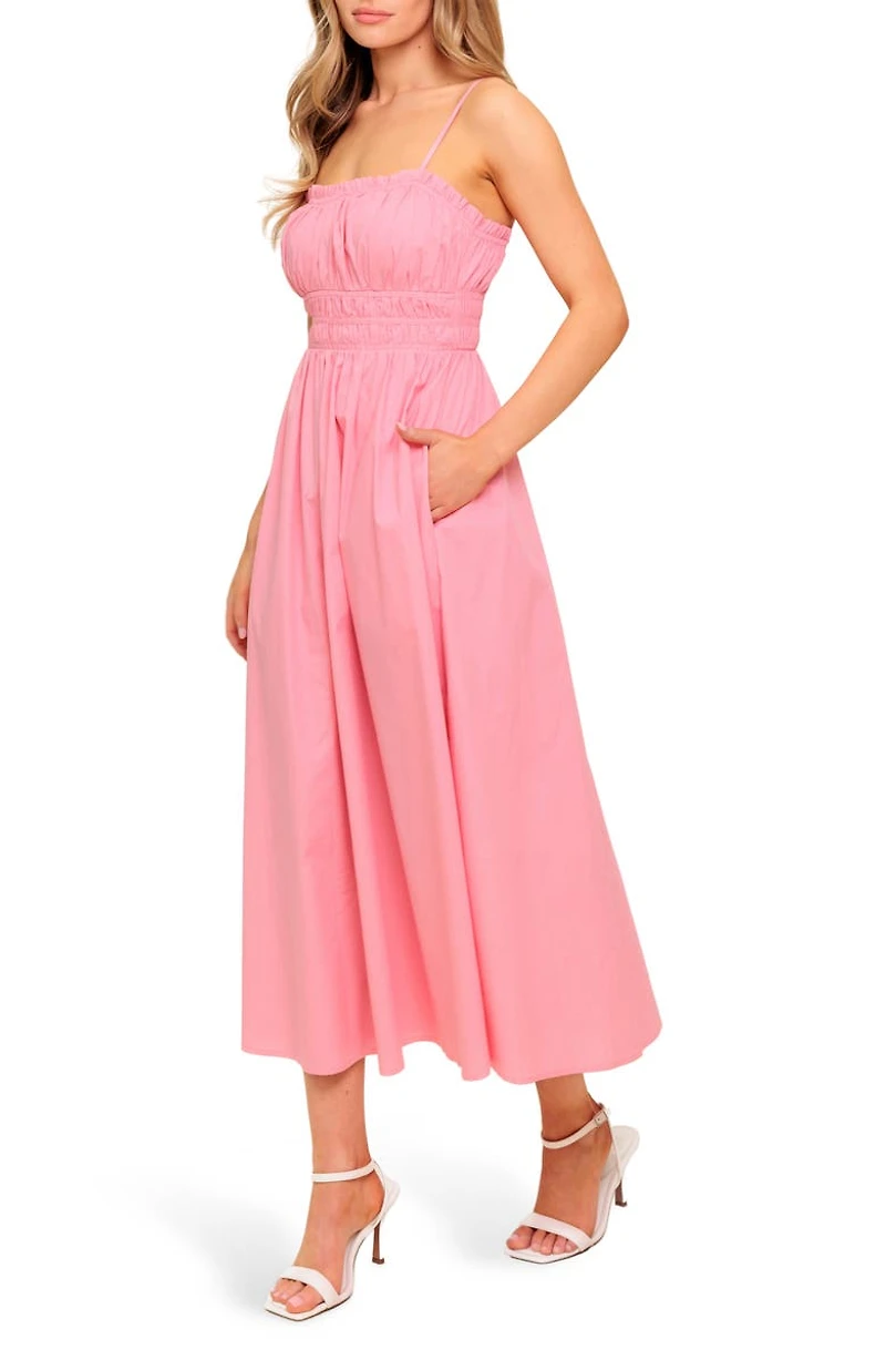 Ruched Midi Dress