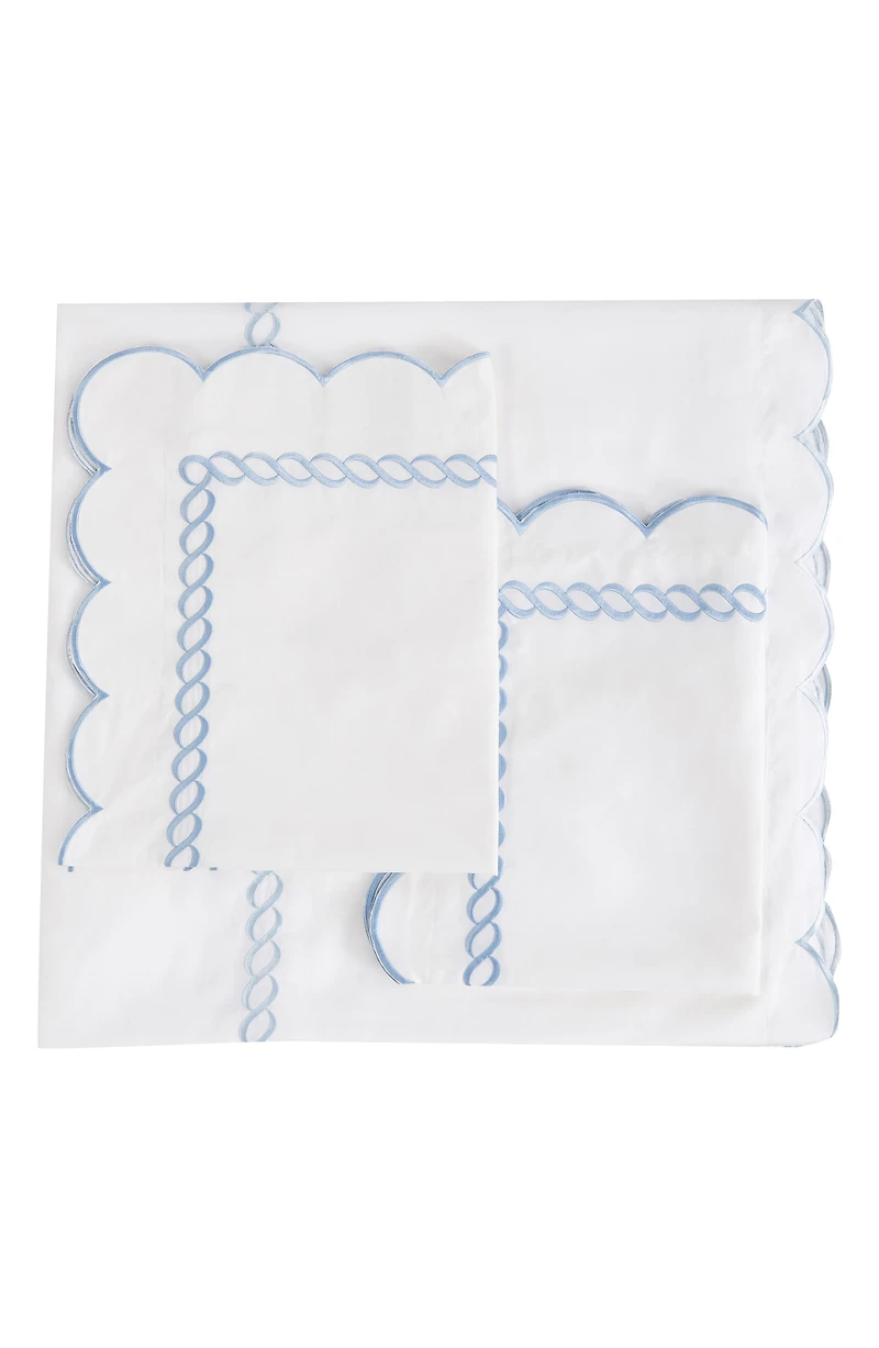 Scallop Rope Duvet & Sham Set