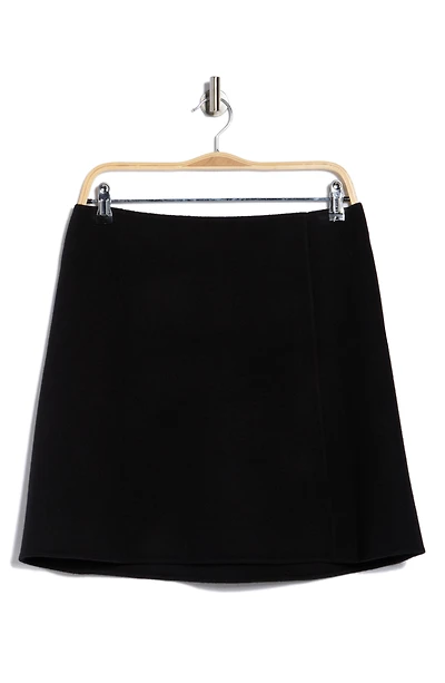 Paneled Wool & Cashmere Miniskirt