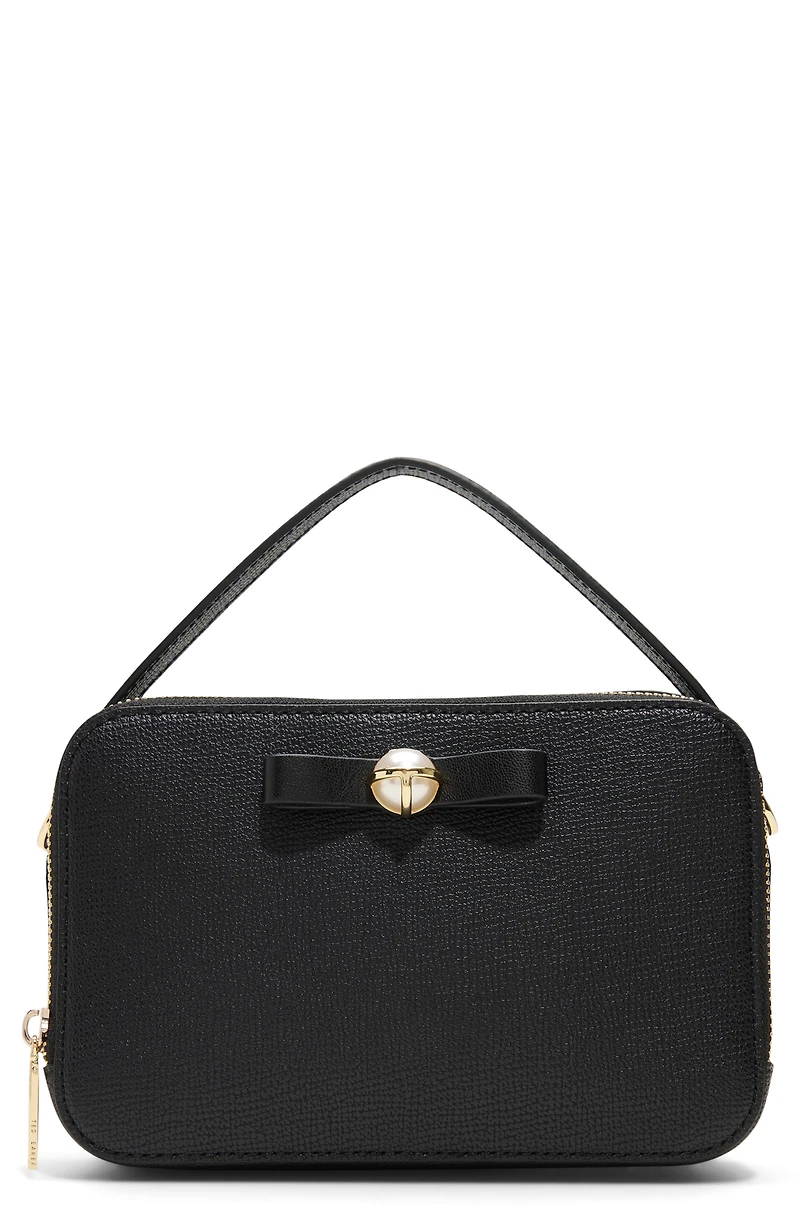 Teena Faux Leather Top Handle Bag