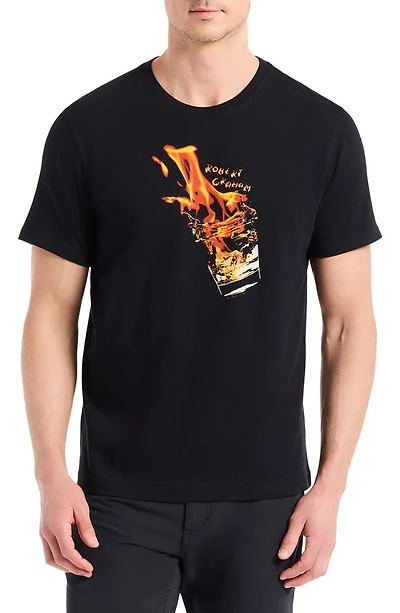 Whiskey On Fire Graphic T-Shirt