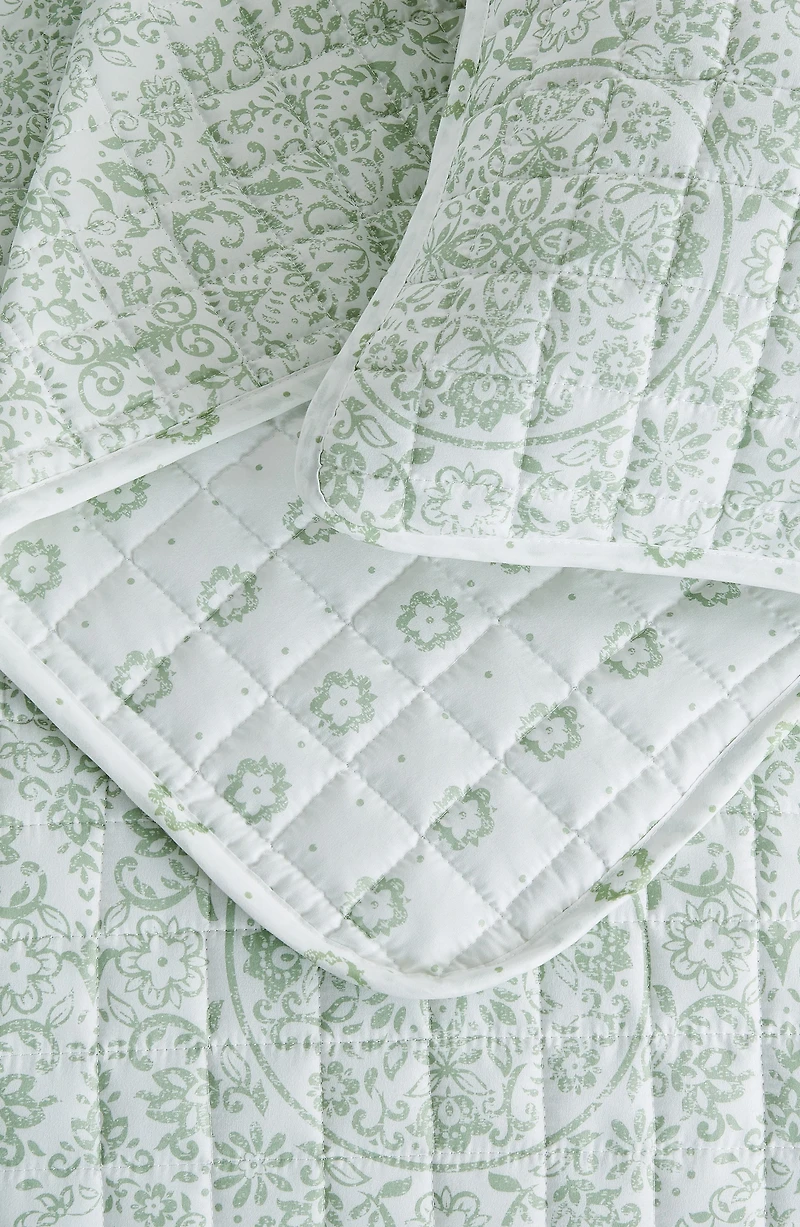 Floral 3-Piece Quilt Set