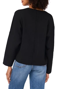 V-Neck Ribbed Sweater