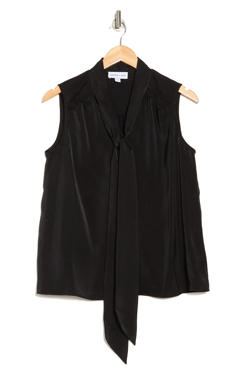 Tie Front Sleeveless Top