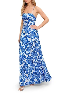Floral Fit & Flare Maxi Dress