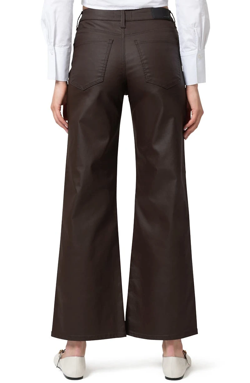 Alena Coated Wide Leg Jeans