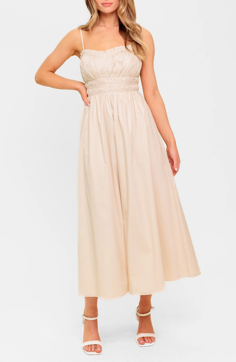 Ruched Midi Dress