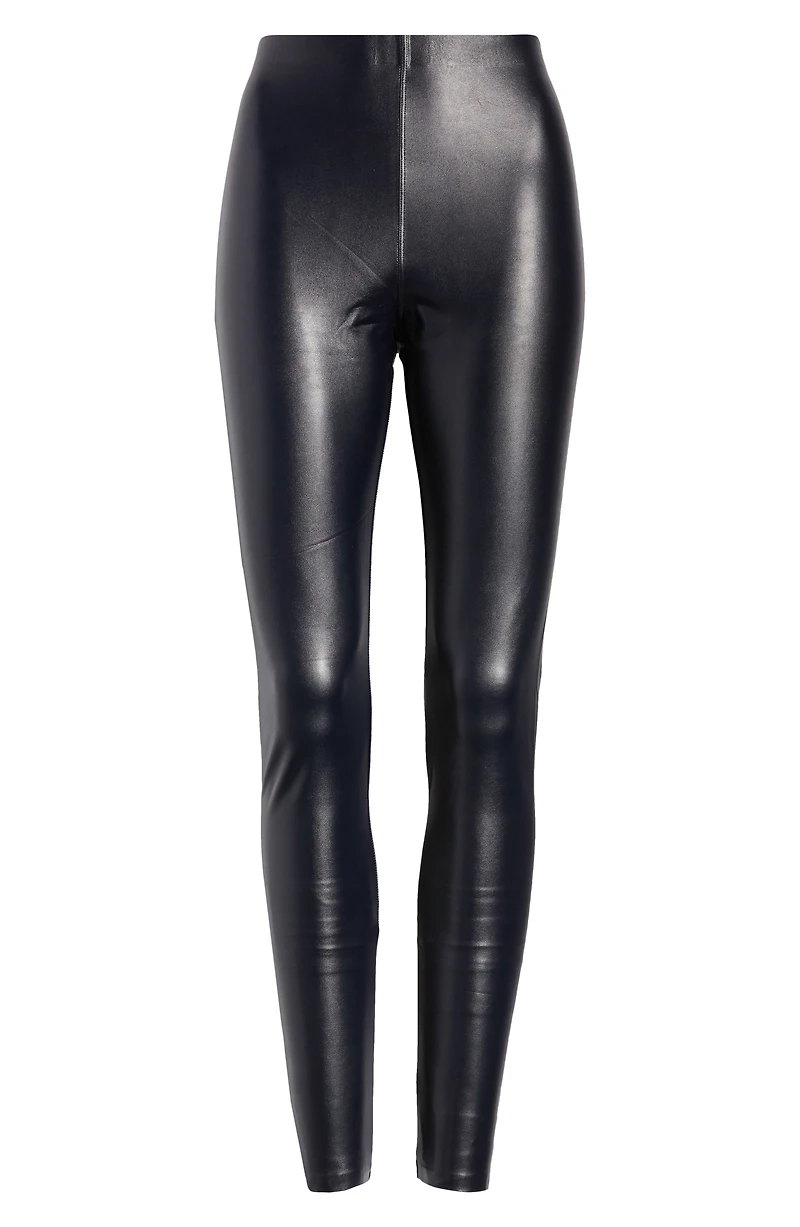 Faux Leather High Waist Leggings