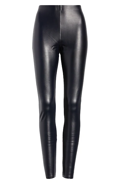 Faux Leather High Waist Leggings